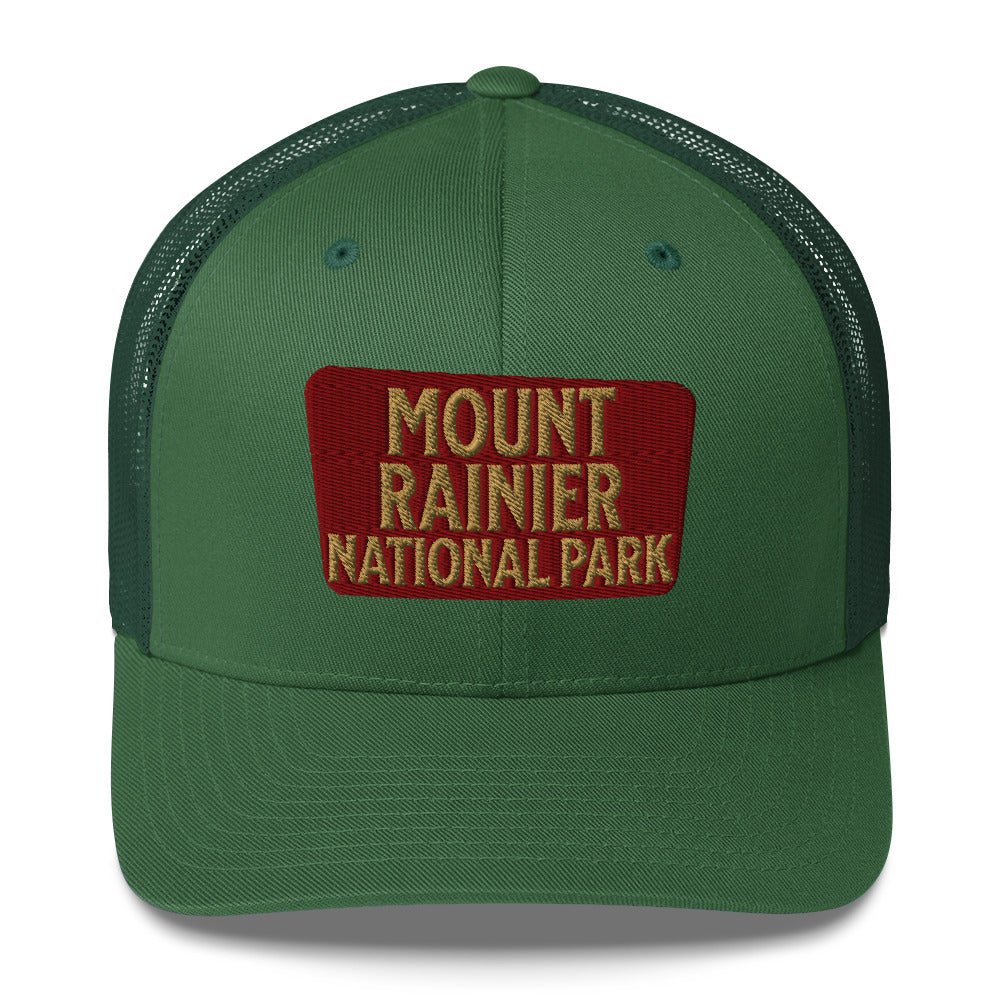 Mount Rainier National Park Embroidered Trucker Hat - Parks Apparelhat
