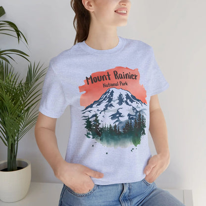 Mount Rainier National Park Water Color T-Shirt - Parks ApparelT-Shirt