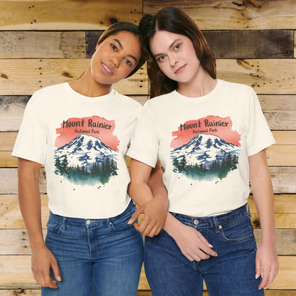 Mount Rainier National Park Water Color T-Shirt - Parks ApparelT-Shirt