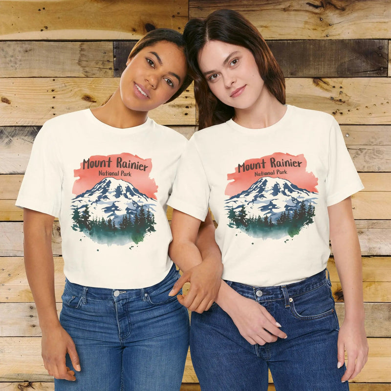 Mount Rainier National Park Water Color T-Shirt - Parks ApparelT-Shirt