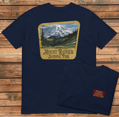 Mount Rainier Park Sign Unisex Tee Embroidered - Parks ApparelT-Shirt