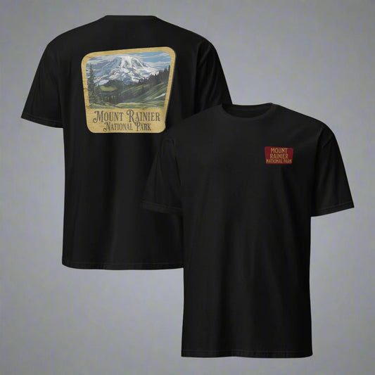 Mount Rainier Park Sign Unisex Tee Embroidered - Parks ApparelT-Shirt