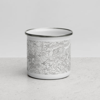 Mount Rainier Topographic Durable Camp Mug USGS Map - Parks Apparel