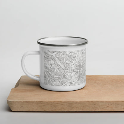 Mount Rainier Topographic Durable Camp Mug USGS Map - Parks Apparel