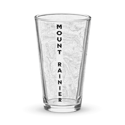 Mount Rainier Topographic Pint Glass - Parks Apparelpint glass
