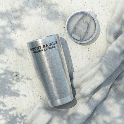 Mount Rainier Topographic Tumbler USGS Map - Parks ApparelMug