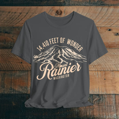 Mount Rainier Washington Unisex Soft Short Sleeve T-Shirt 14k Ft Of Wonder – Parks Apparel