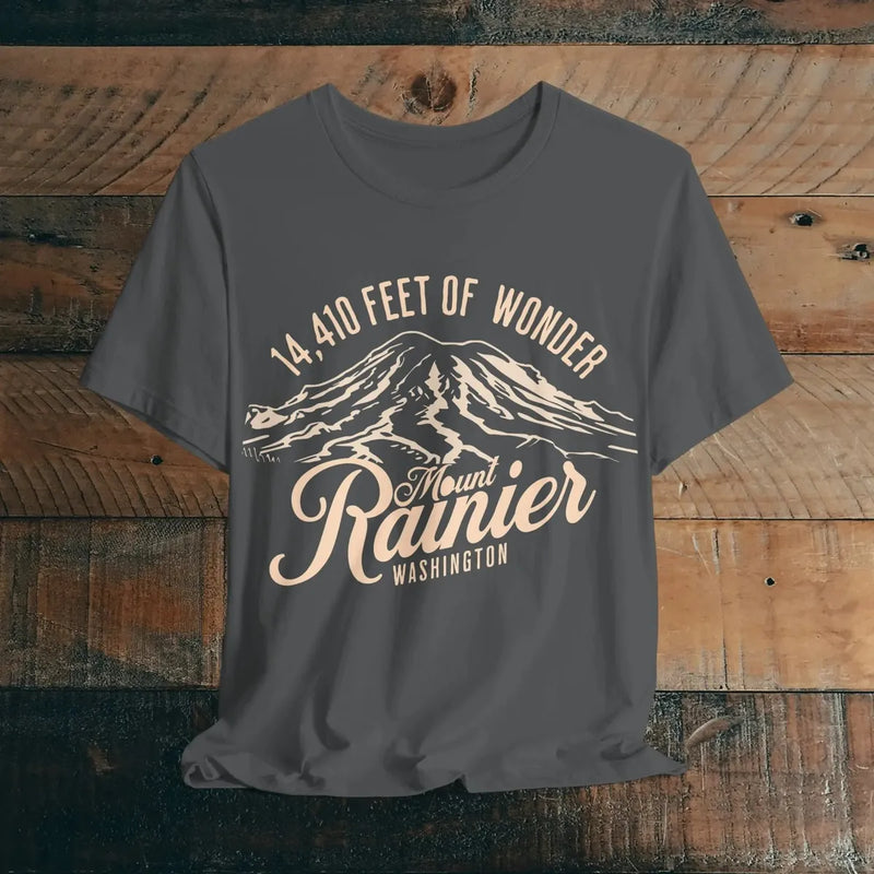 Mount Rainier Washington Unisex Soft Short Sleeve T-Shirt 14k Ft Of Wonder – Parks Apparel