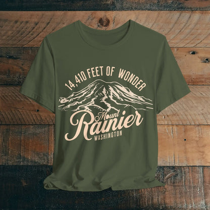 Mount Rainier Washington Unisex Soft Short Sleeve T-Shirt 14k Ft Of Wonder – Parks Apparel