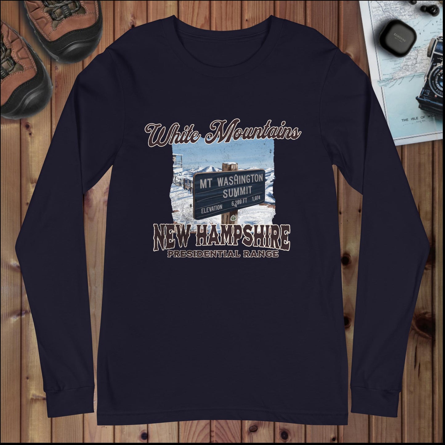 Mount Washington Long Sleeve Tee - Parks ApparelLong - sleeve