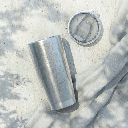 Mount Washington Presidential Region topographic 20 oz tumbler showing design detail or product variation