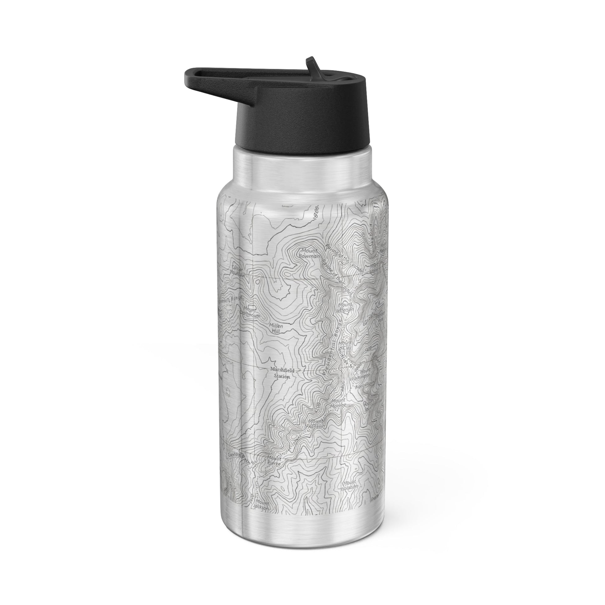 Mount Washington Topographic Insulated Water Bottle Tumbler - Parks Apparelwater bottle