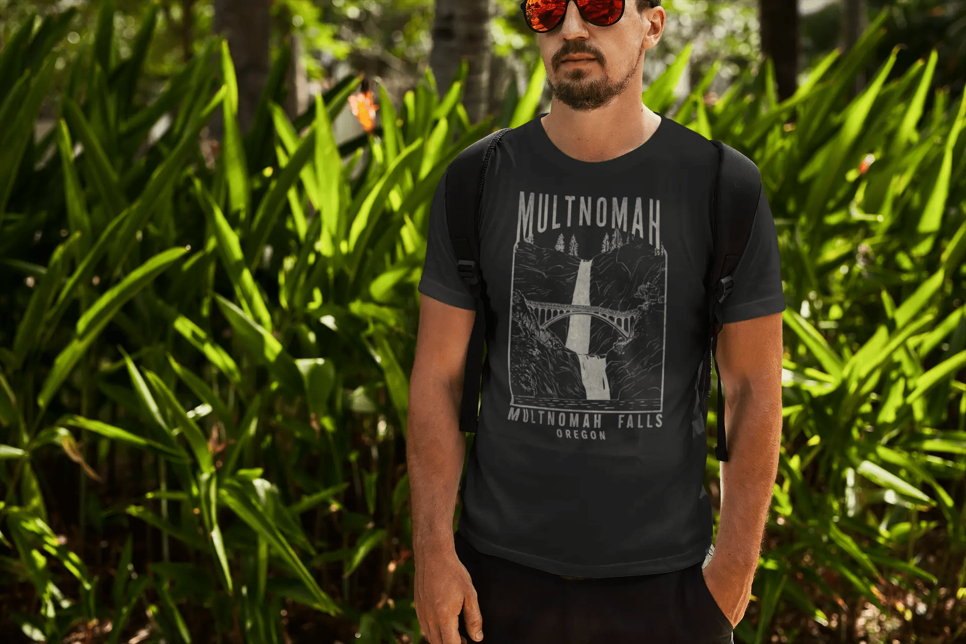 Multnomah Falls Oregon Unisex Fit T-shirt - Parks ApparelT-Shirt