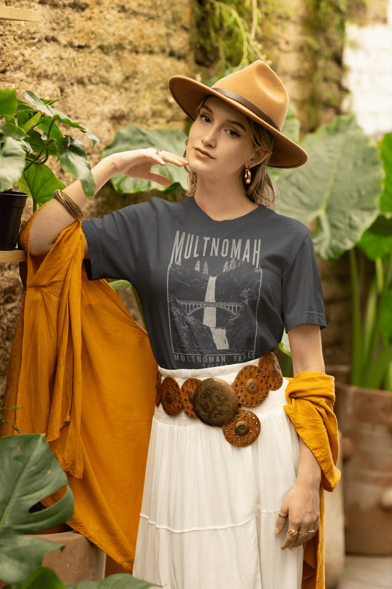 Multnomah Falls Oregon Unisex Fit T-shirt - Parks ApparelT-Shirt