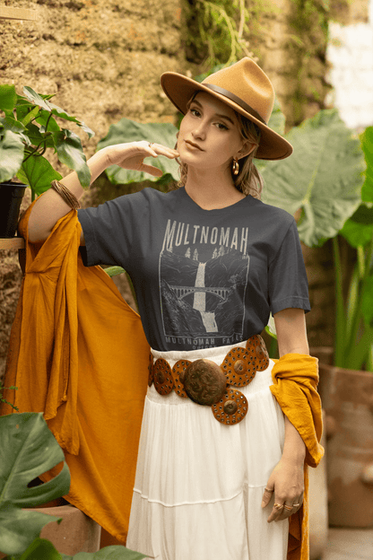 Multnomah Falls Oregon Unisex Fit T-shirt - Parks ApparelT-Shirt