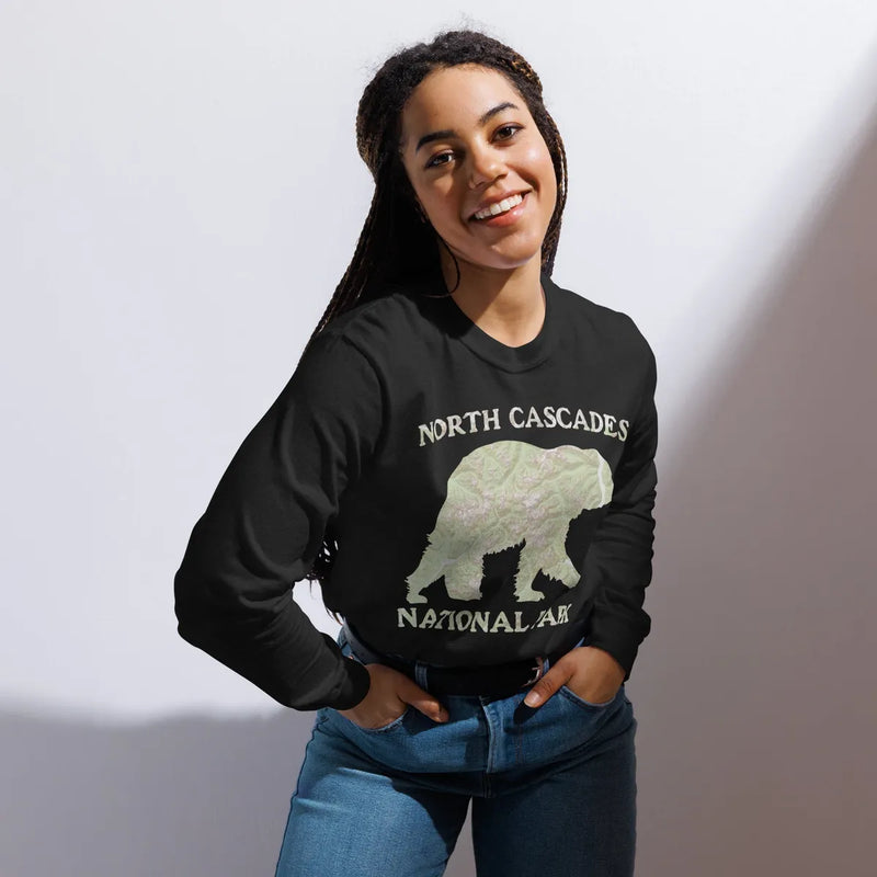 North Cascades Heavyweight Long Sleeve Topo Tee - Parks ApparelLong - sleeve