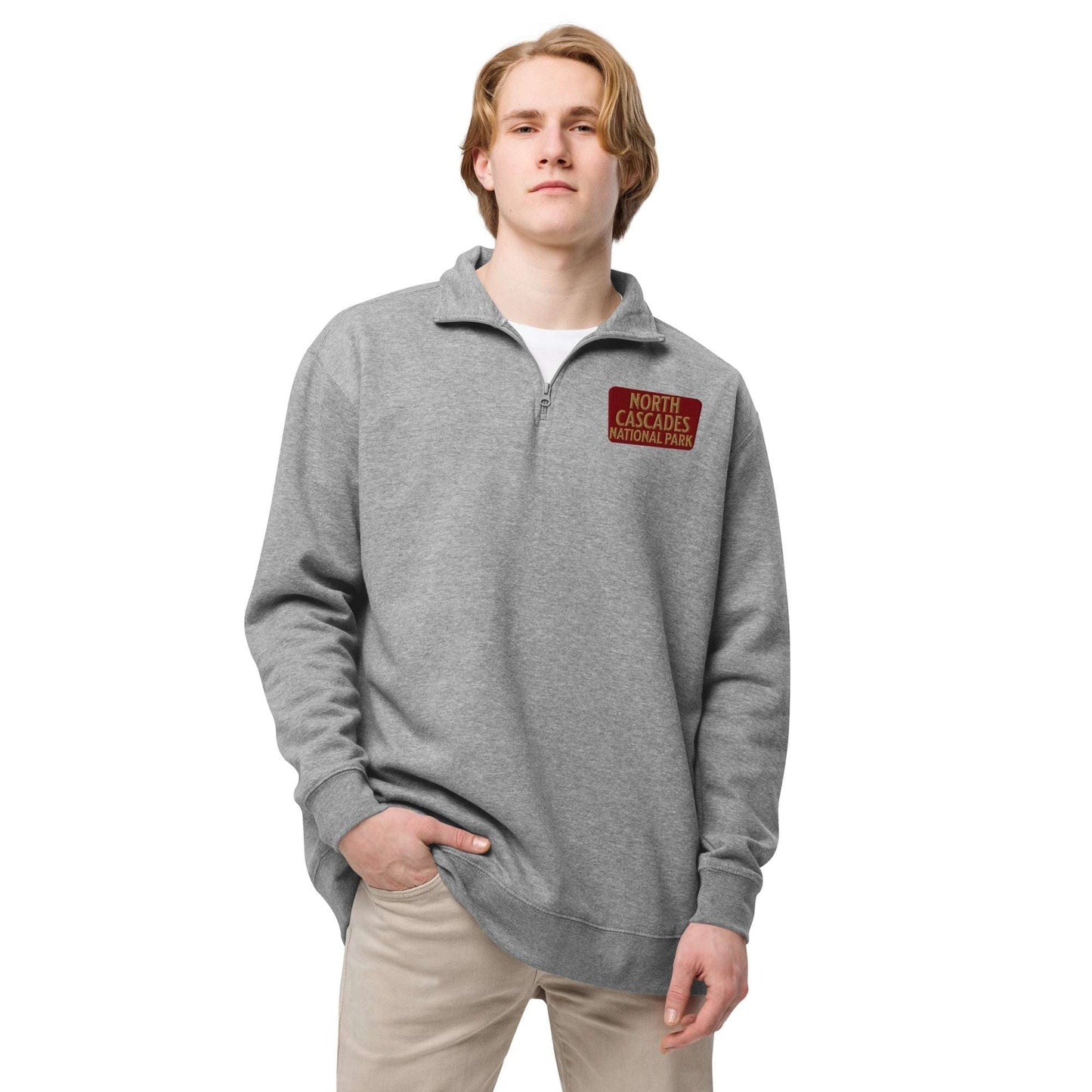 North Cascades National Park 1/4 Zip Fleece Pullover - Parks Apparel