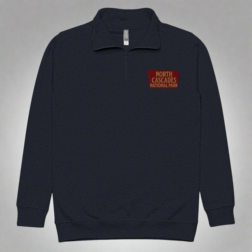 North Cascades National Park 1/4 Zip Fleece Pullover - Parks Apparel