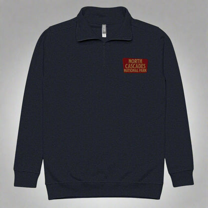 North Cascades National Park 1/4 Zip Fleece Pullover - Parks Apparel