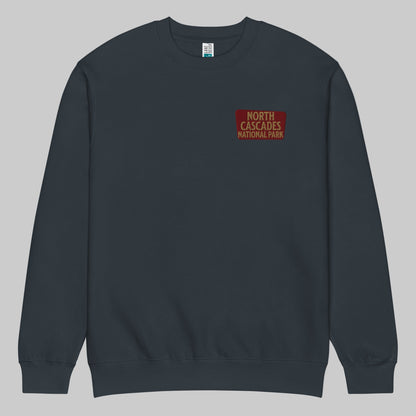 North Cascades National Park crewneck sweatshirt alternate apparel color or product angle