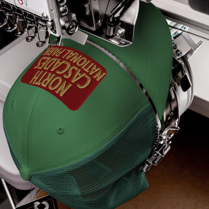 North Cascades National Park embroidered trucker hat detail or alternate product view