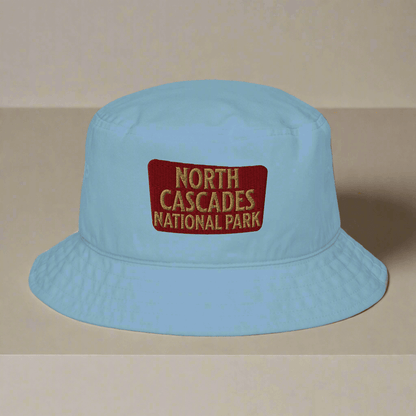 North Cascades National Park Organic Embroidered Bucket Hat - Parks Apparel