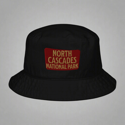 North Cascades National Park Organic Embroidered Bucket Hat - Parks Apparel