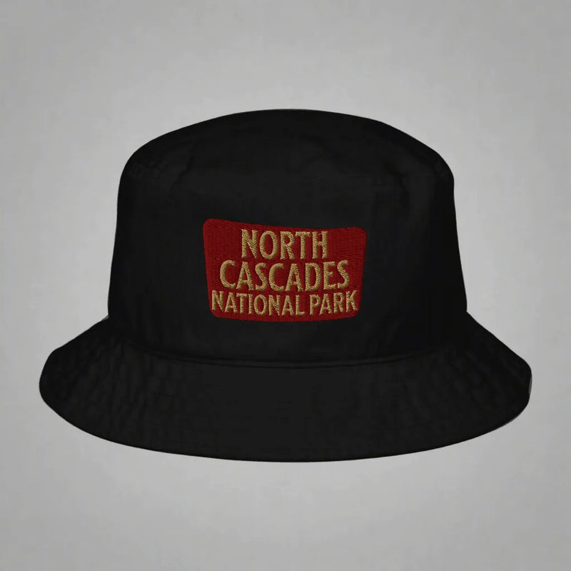 North Cascades National Park Organic Embroidered Bucket Hat - Parks Apparel