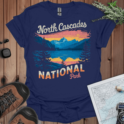 North Cascades National Park vintage graphic t-shirt primary product view
