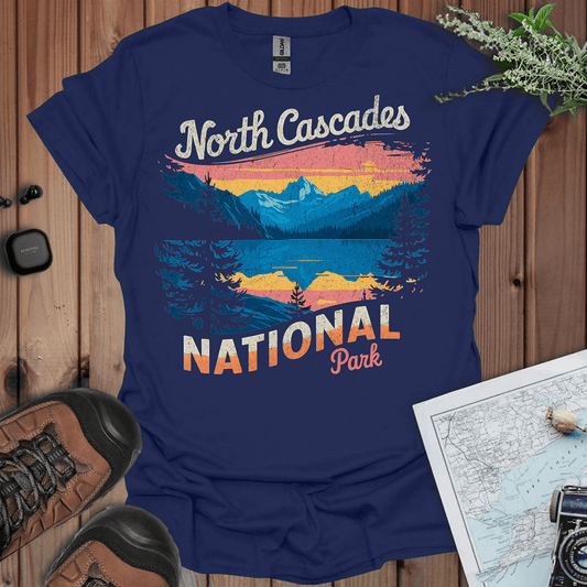 North Cascades National Park vintage graphic t-shirt primary product view