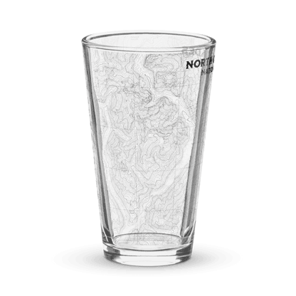 North Cascades National Park topographic pint glass alternate product view