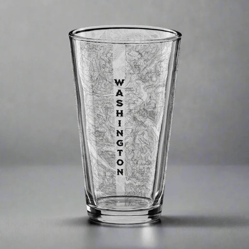 North Cascades National Park topographic pint glass alternate product view