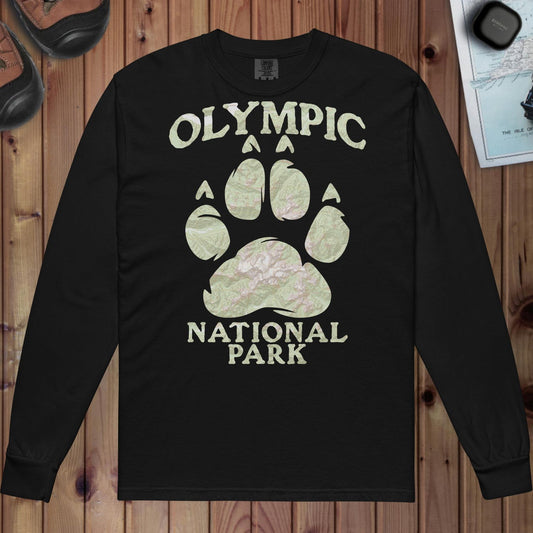 Olympic Bear Paw Heavyweight Long Sleeve Topo Tee - Parks ApparelLong - sleeve