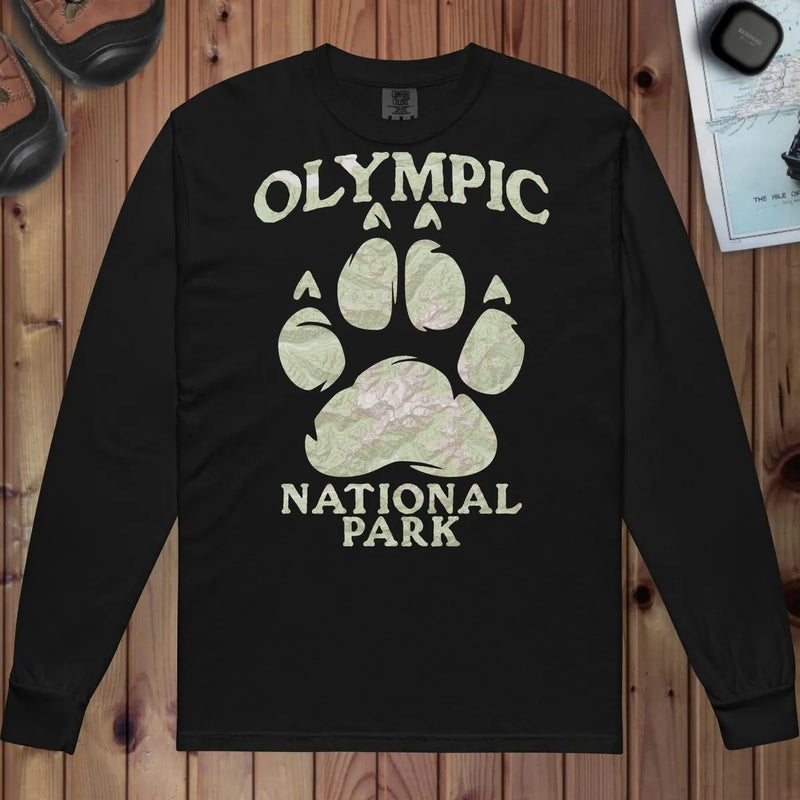 Olympic Bear Paw Heavyweight Long Sleeve Topo Tee - Parks ApparelLong - sleeve