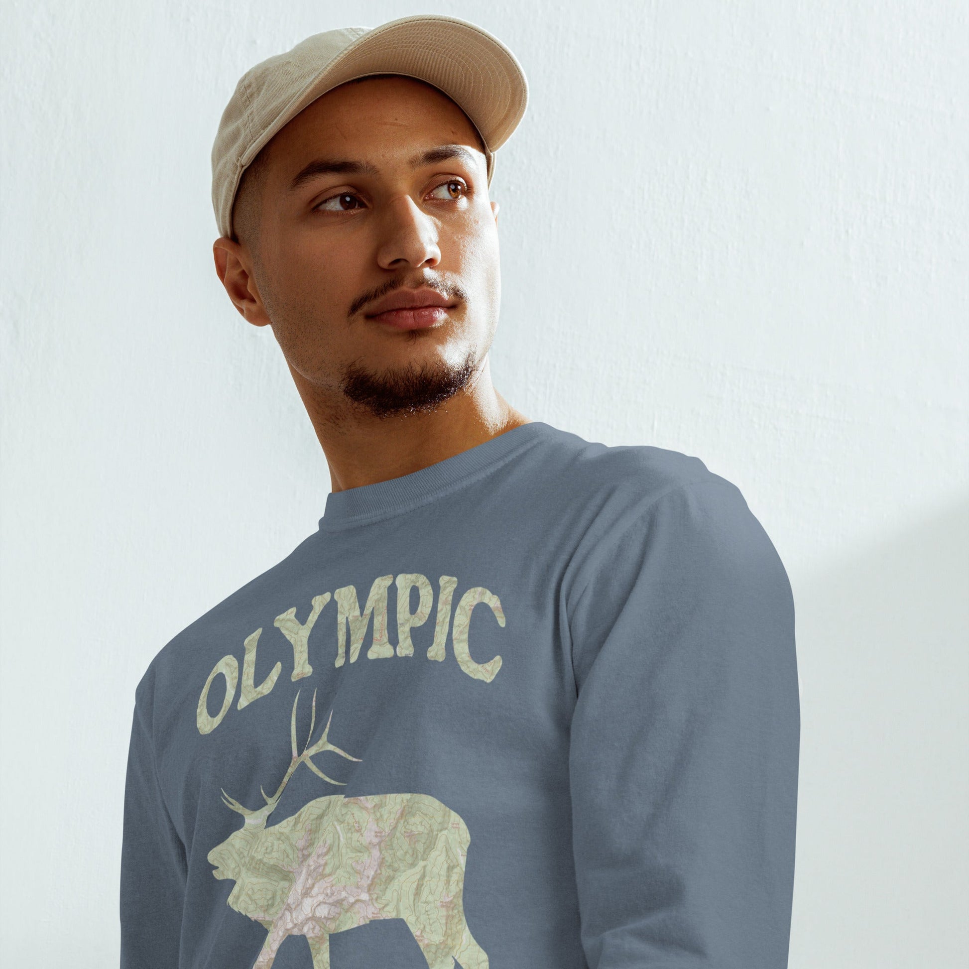 Olympic Elk Heavyweight Longsleeve Topo Tee - Parks ApparelLong - sleeve