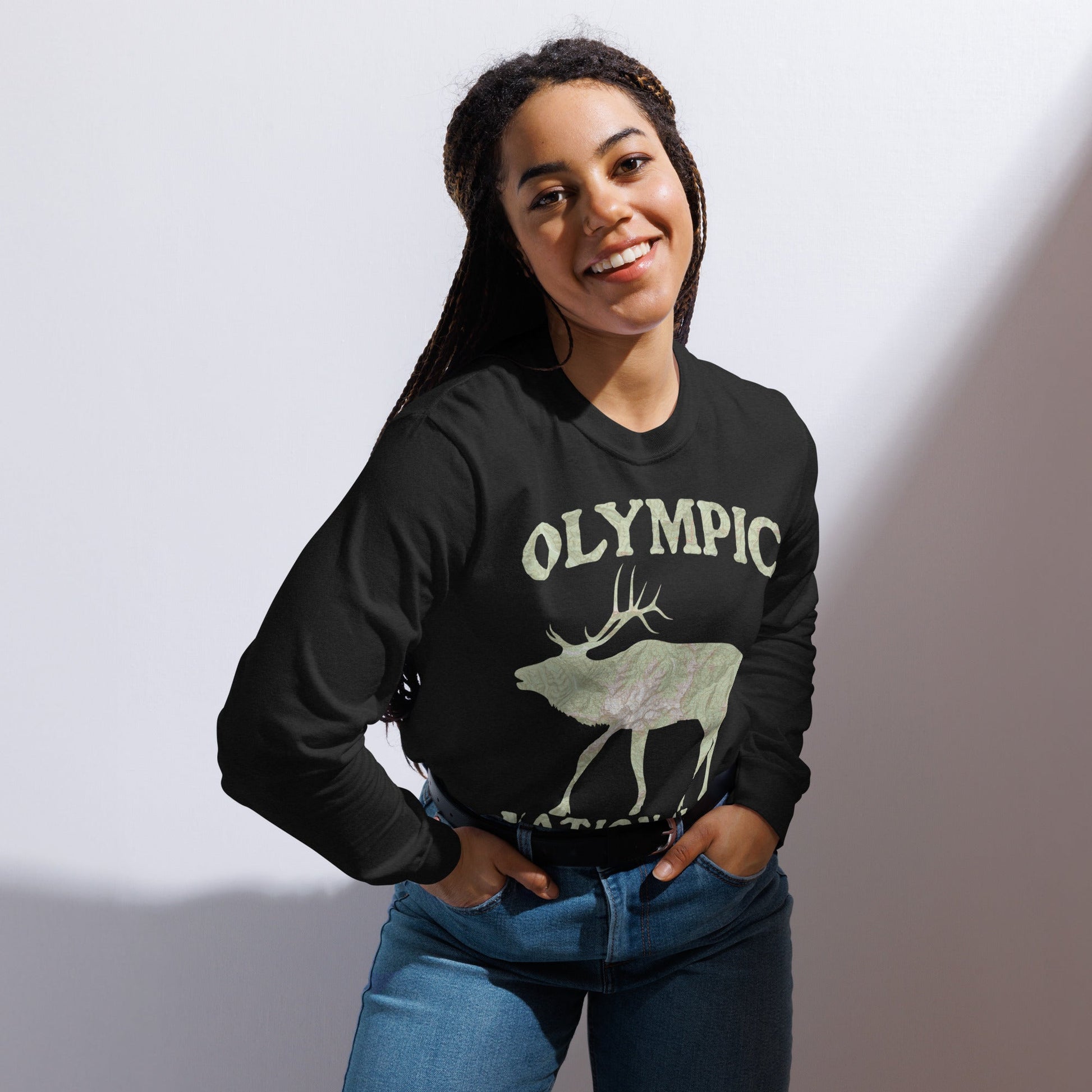 Olympic Elk Heavyweight Longsleeve Topo Tee - Parks ApparelLong - sleeve