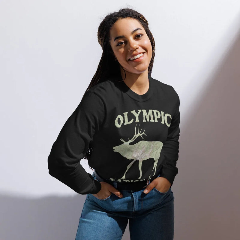 Olympic Elk Heavyweight Longsleeve Topo Tee - Parks ApparelLong - sleeve