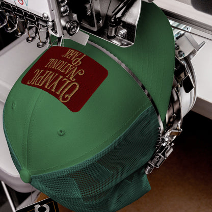 Olympic embroidered National Park trucker hat detail or alternate product view