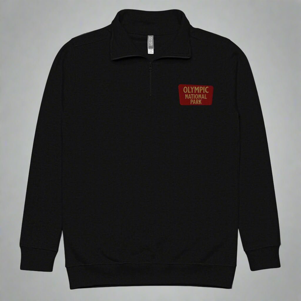 Olympic National Park 1/4 Zip Fleece Pullover - Parks ApparelSweater