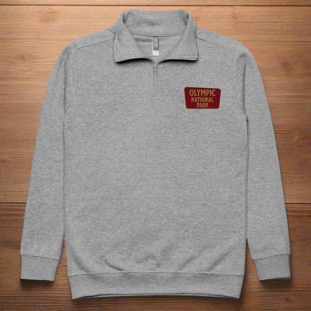 Olympic National Park 1/4 Zip Fleece Pullover - Parks ApparelSweater
