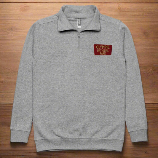 Olympic National Park 1/4 Zip Fleece Pullover - Parks ApparelSweater