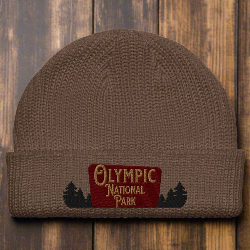 Olympic National Park embroidered winter beanie primary product view