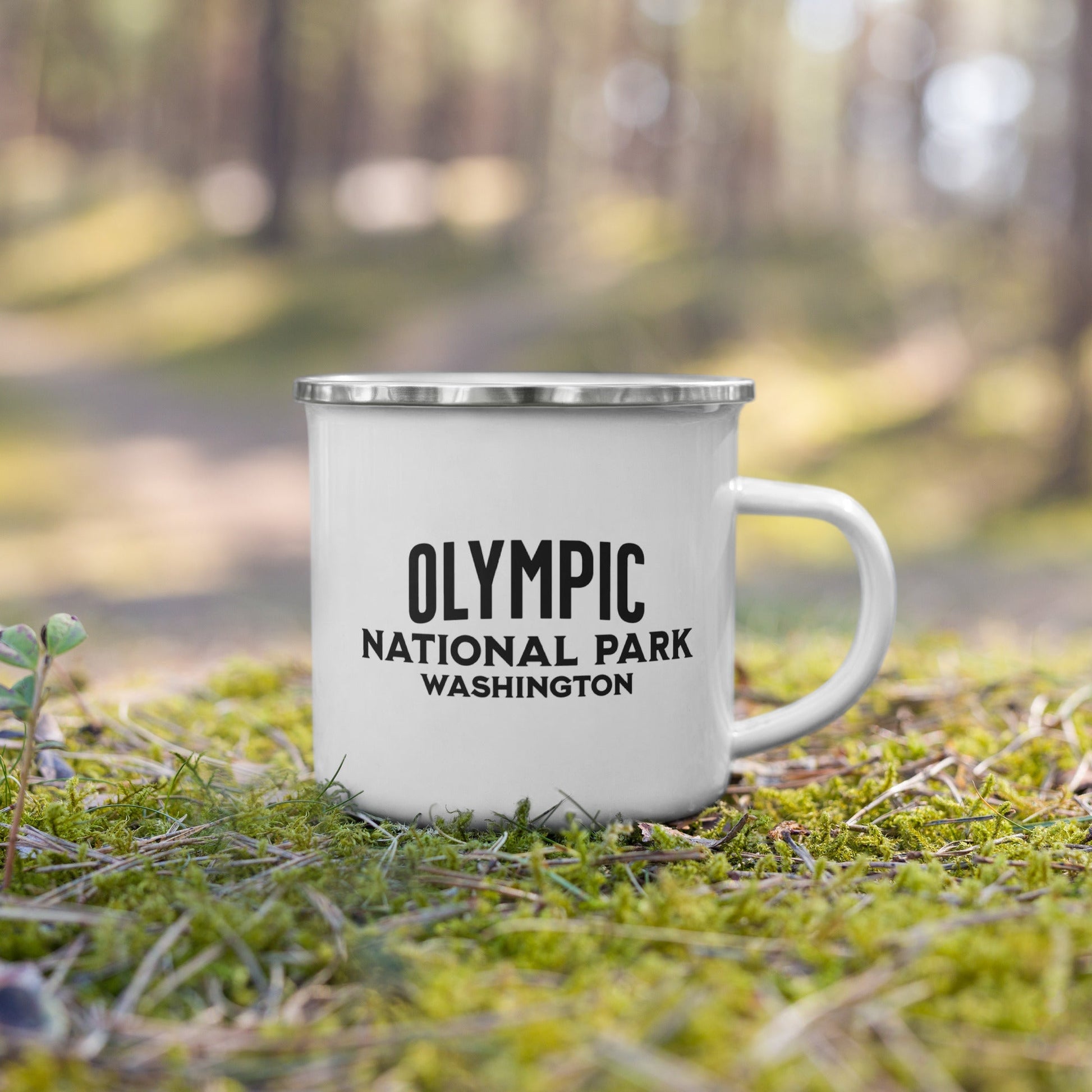 Olympic National Park sign camp mug design detail or product variation