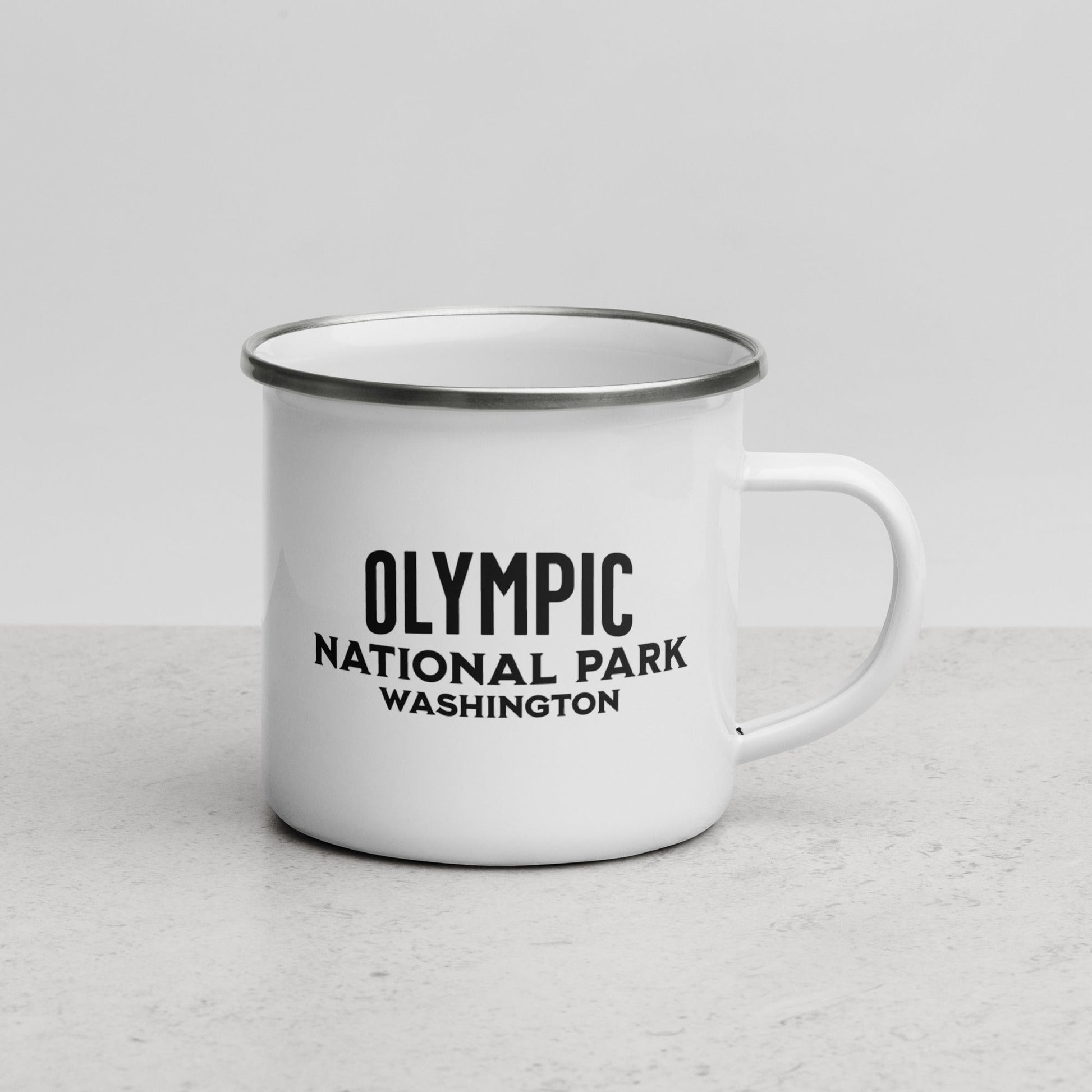 Olympic National Park sign camp mug alternate product angle