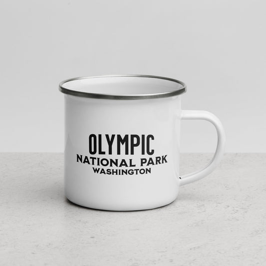 Olympic National Park sign camp mug alternate product angle