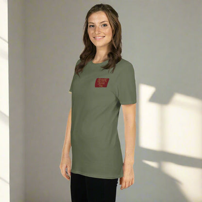 Olympic National Park sign embroidered unisex t-shirt detail or alternate product view