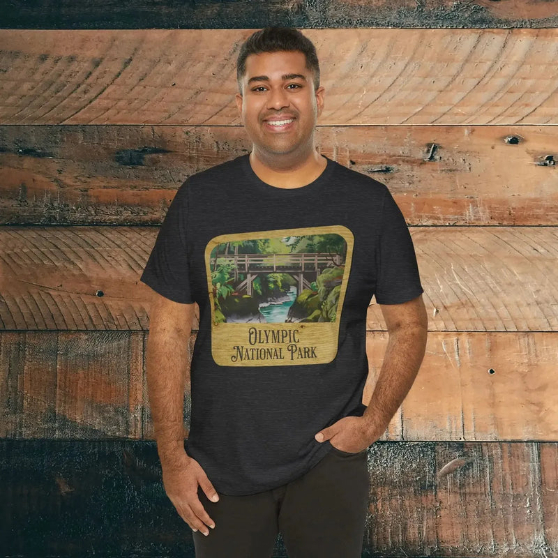 Olympic National Park T-Shirt Wood Sign - Parks ApparelT-Shirt