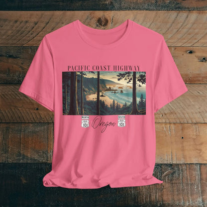 Oregon Coast Highway 101 Pacific Coast Highway Unisex Fit T-shirt PCH Tee - Parks ApparelT-Shirt