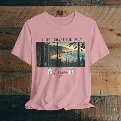 Oregon Coast Highway 101 Pacific Coast Highway Unisex Fit T-shirt PCH Tee - Parks ApparelT-Shirt
