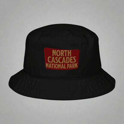 North Cascades National Park Organic Embroidered Bucket Hat Park Service Apparel